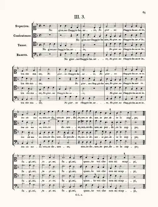First page of No giorno t'haggio