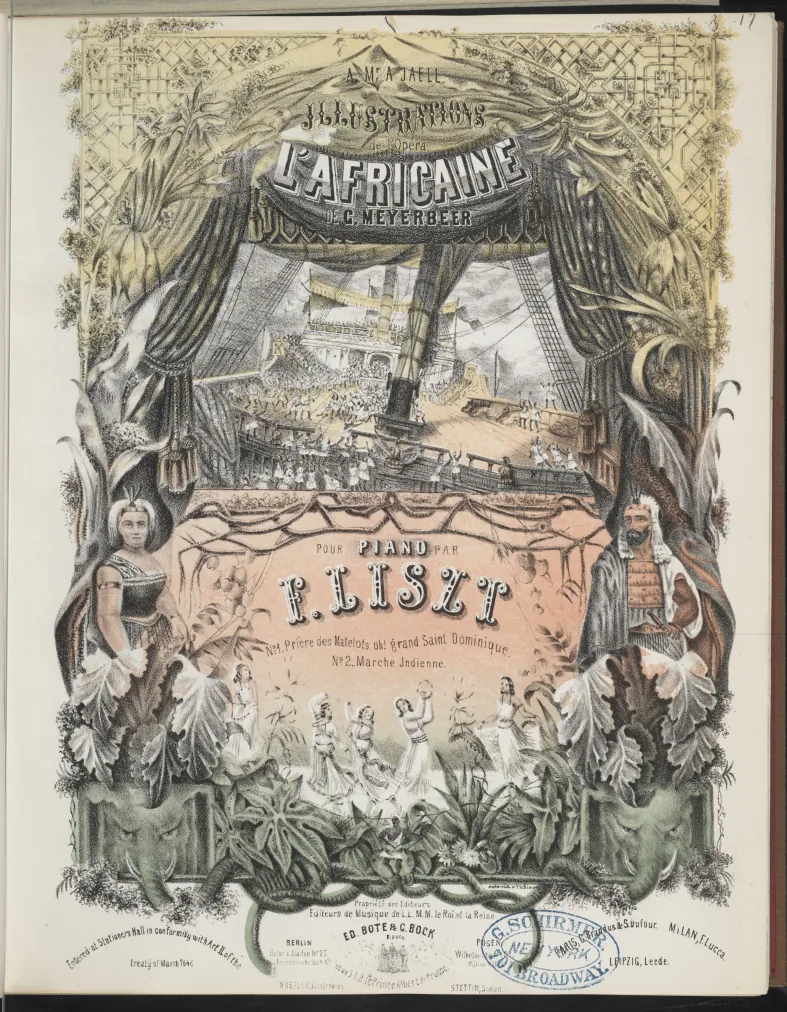 First page of Illustrations de l'opéra L'Africaine