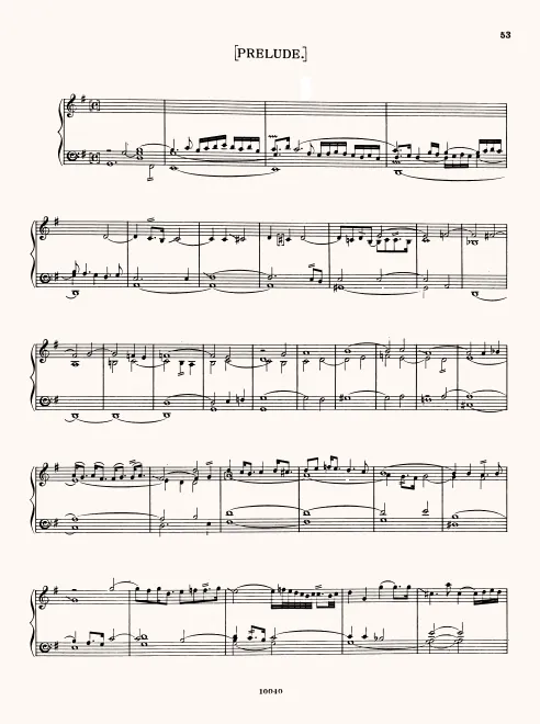 First page of Prelude in G major