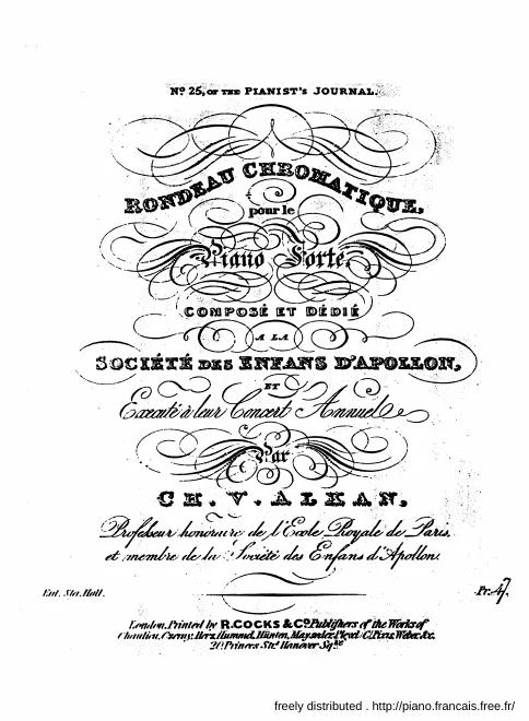 First page of Rondeau Chromatique