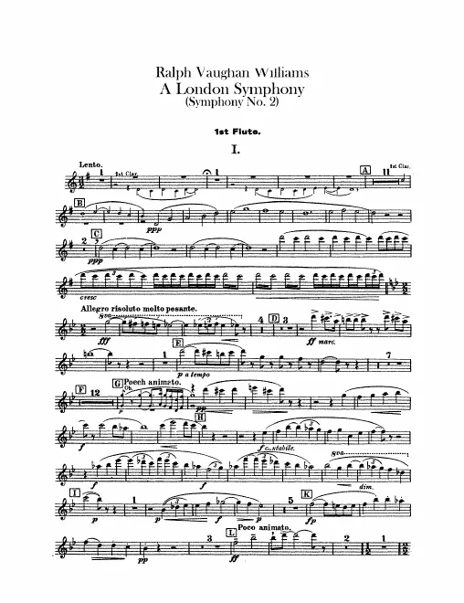 First page of A London Symphony