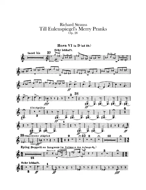 Horn 6 (D,ad lib.)