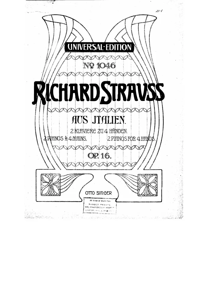 First page of Aus Italien
