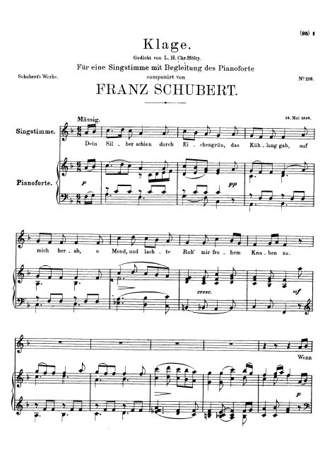 First page of Klage