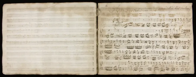 First page of Al seren di sì bel giorno