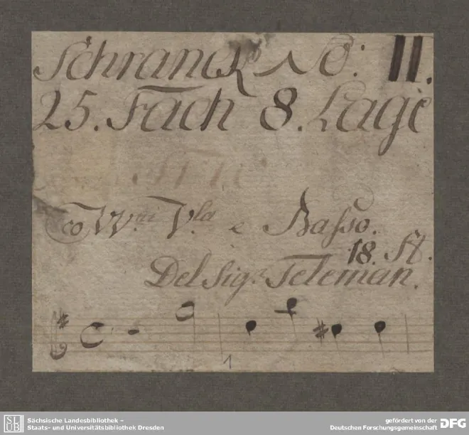 First page of Quartetto, TWV 43:G5