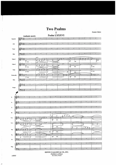 First page of Two Psalms