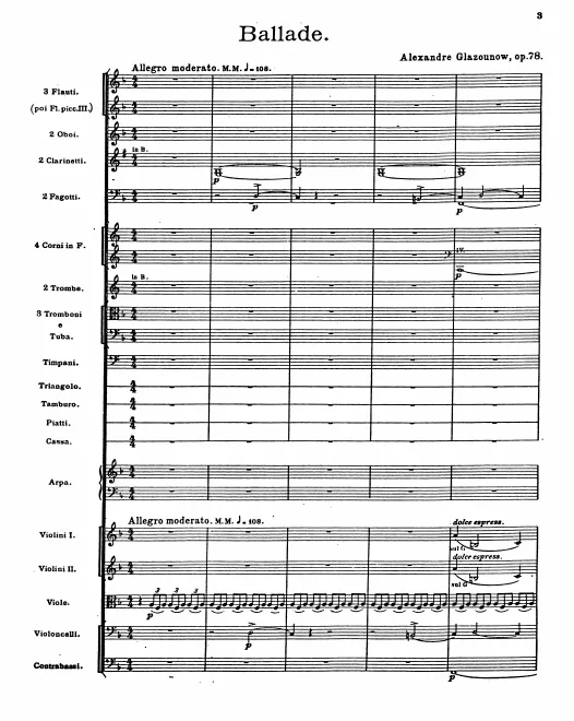 First page of Ballade