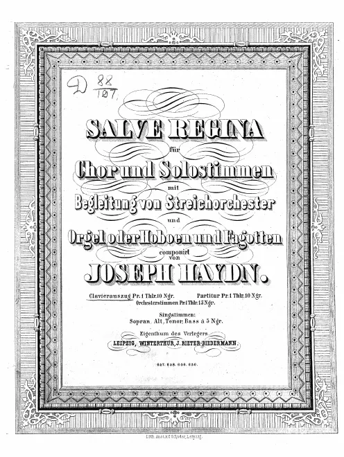 First page of Salve Regina