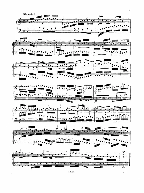 First page of Sinfonia in C major