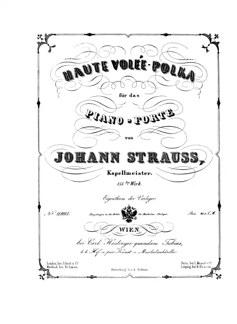 First page of Haute volée-Polka