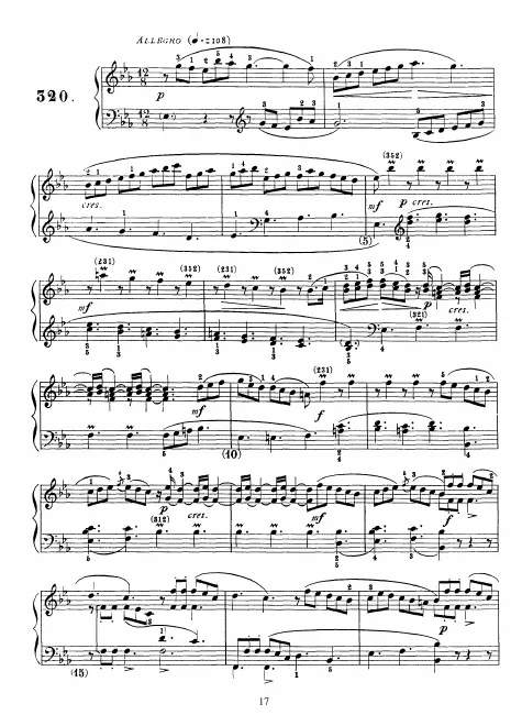 First page of Keyboard Sonata in E-flat major