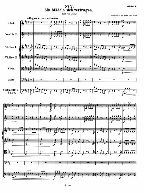 First page of Mit Mädeln sich vertragen