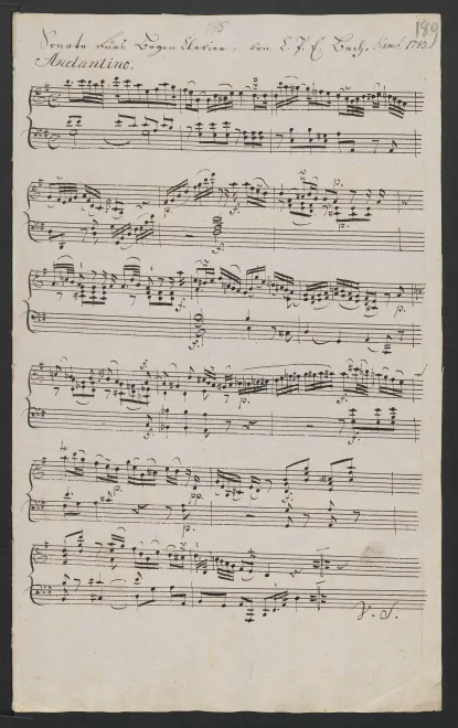 First page of Sonata für das Bogenklavier