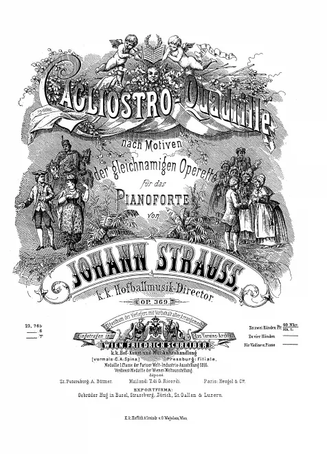 First page of Cagliostro-Quadrille