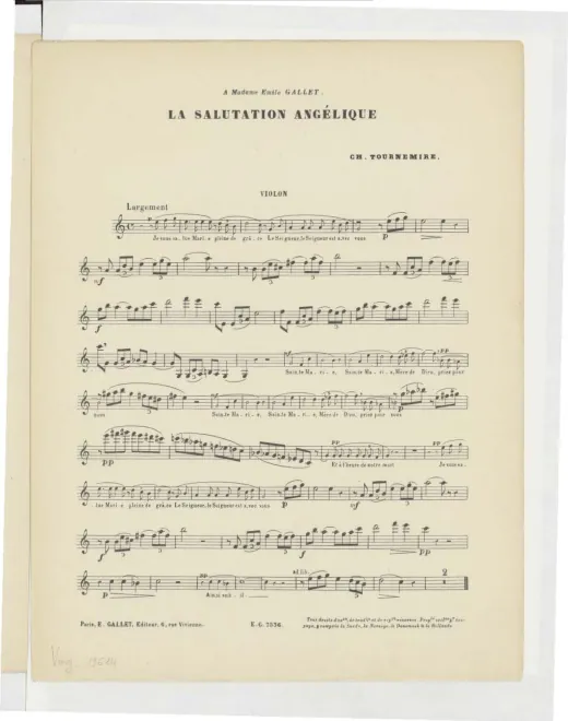 First page of La Salutation angélique