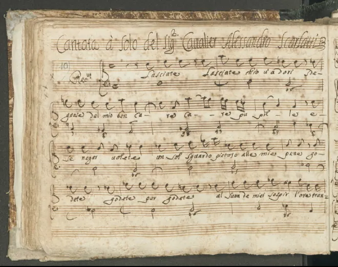 First page of Lasciate ch'io v'adori
