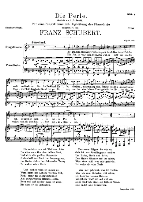 First page of Die Perle