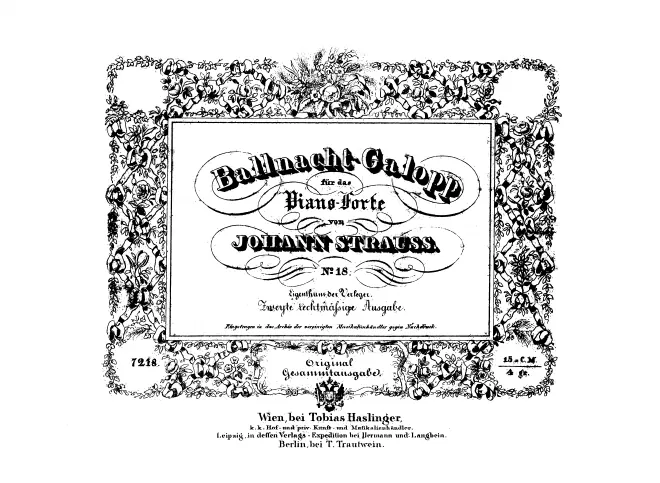 First page of Ballnacht-Galopp, Op.86