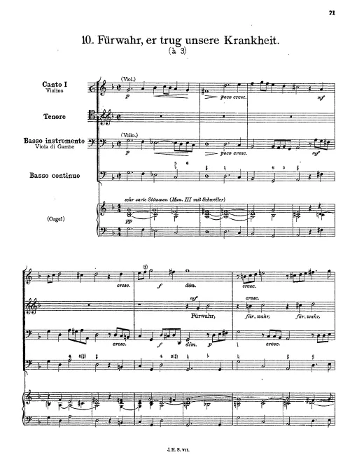 First page of Führwahr, er trug unsere Krankheit