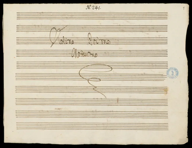 First page of Trio Sonata in D major
