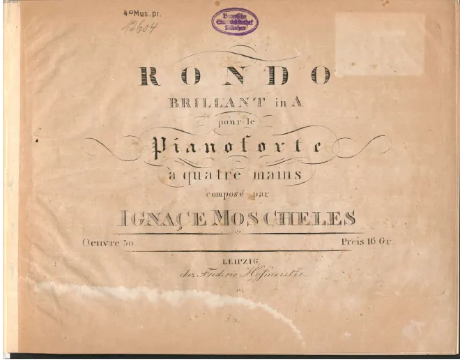 First page of Rondo brillant for Piano Four-Hands