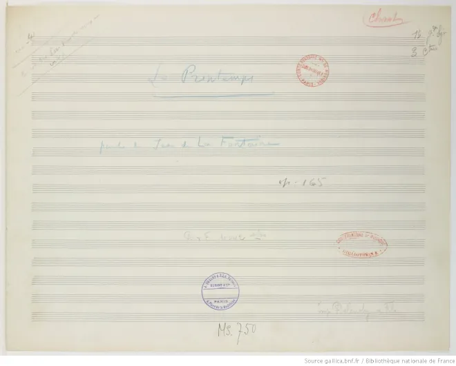 First page of Le printemps