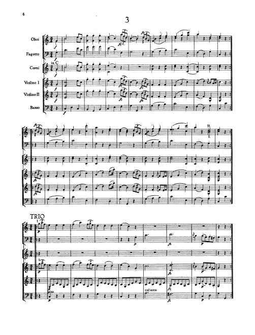 First page of Minuet in C major