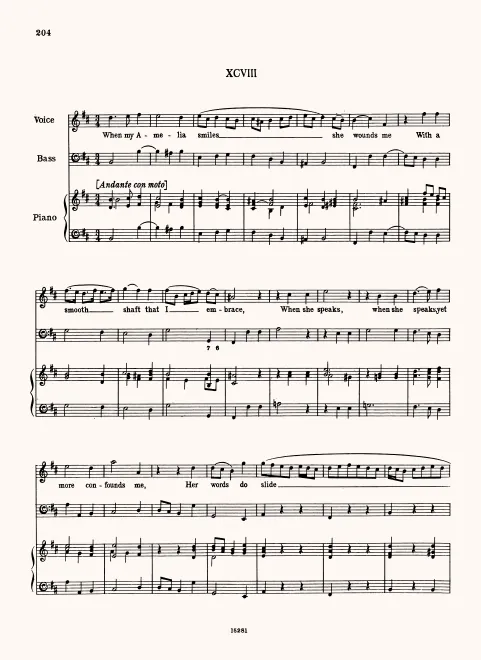 First page of When My Aemelia Smiles