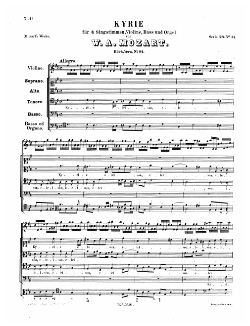 First page of Kyrie