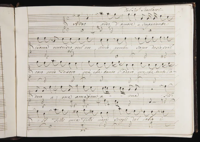 First page of Ardo d'amore e impatiente