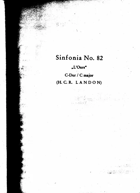 First page of Kritische Ausgabe sämtlicher Symphonien