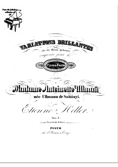 First page of Variations brillantes sur un thème polonais