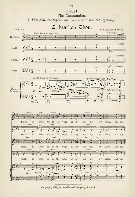 First page of O hearken Thou