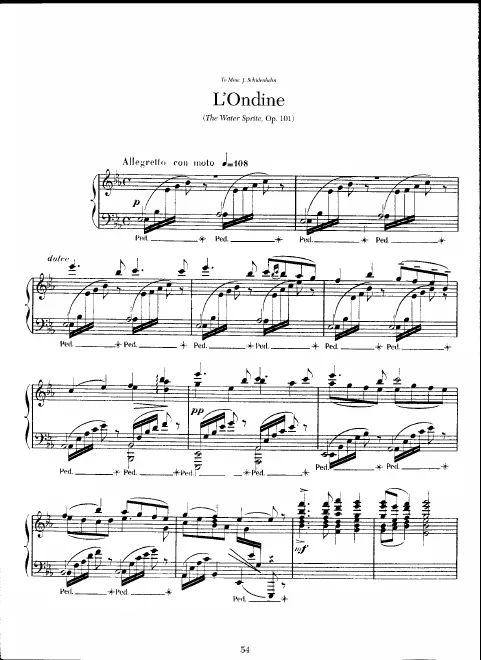 First page of L'Ondine