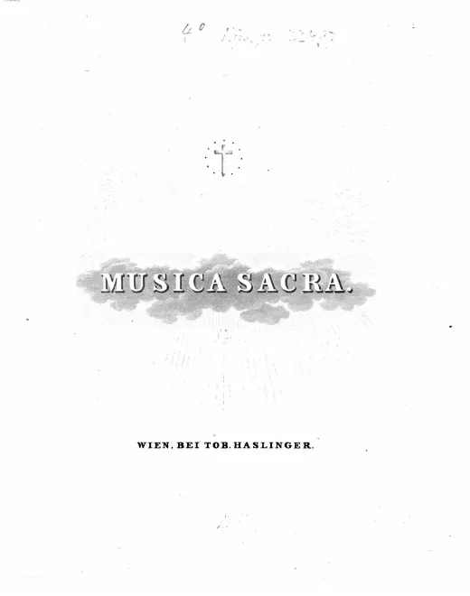 First page of Missa Sancta No.2