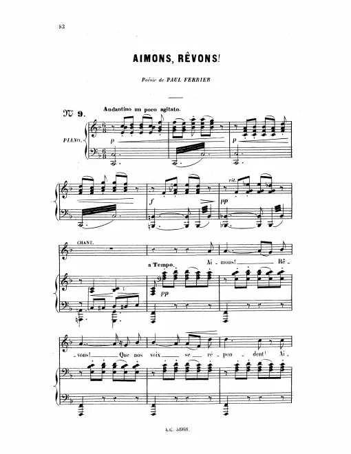 First page of Aimons, rêvons!