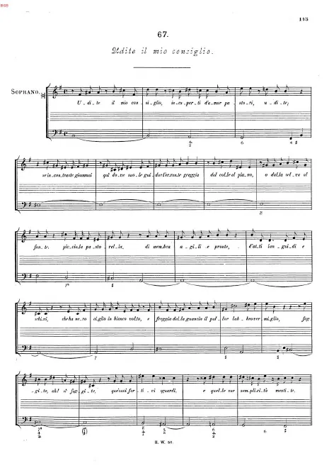 First page of Udite il mio consiglio