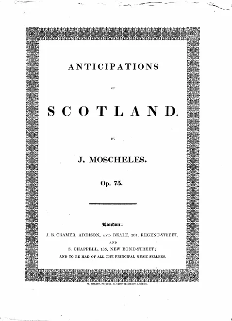 First page of Anticipations of Scotland