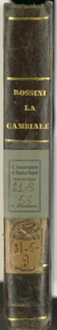 First page of La cambiale di matrimonio