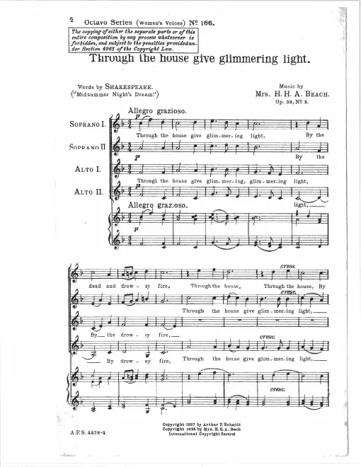 First page of 3 Shakespeare Choruses