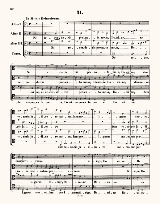 First page of Ne recorderis peccata mea