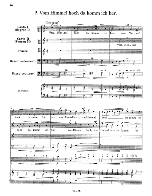 First page of Vom Himmel hoch da komm ich her