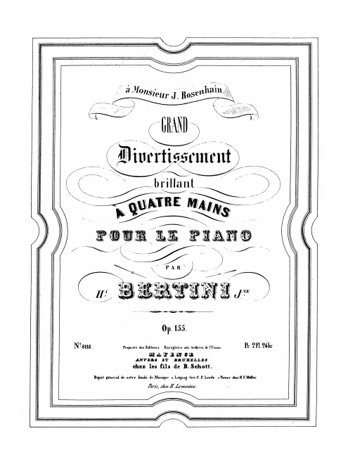 First page of Grand divertissement brillant