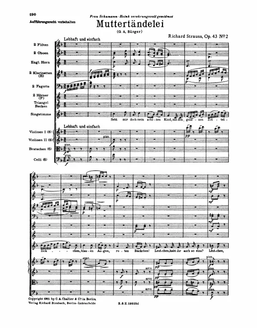 First page of 3 Gesänge älterer deutscher Dichter