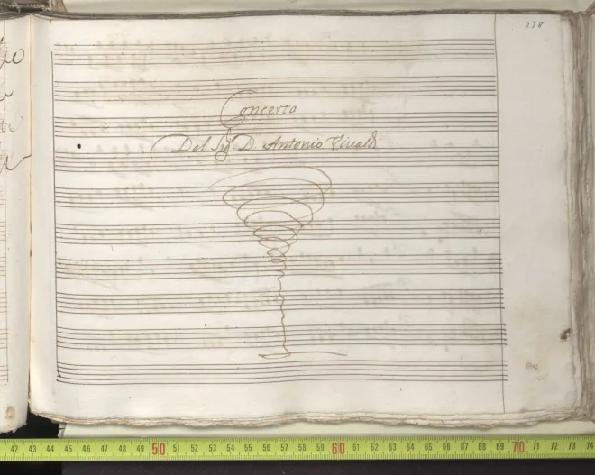 First page of Concerto for Strings in B-flat major