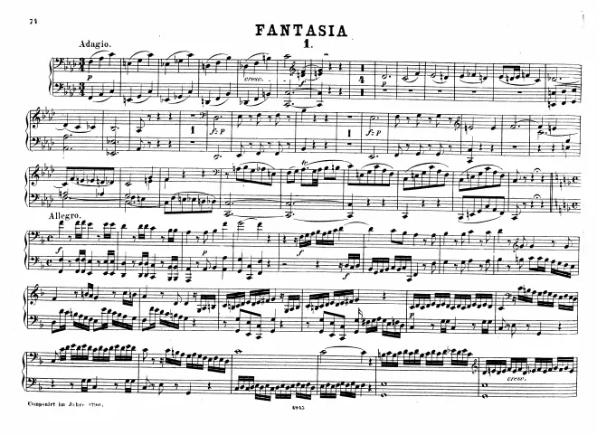 First page of Adagio and Allegro