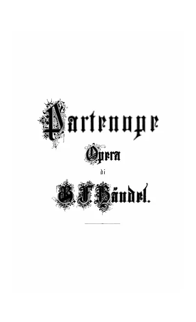 First page of Partenope