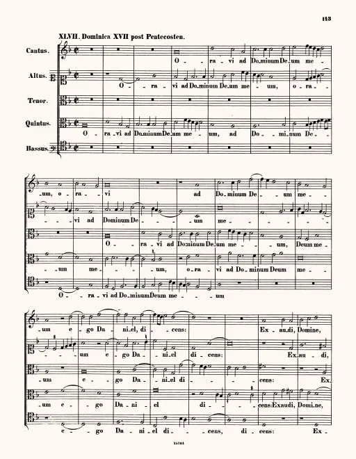 First page of Oravi ad Dominum