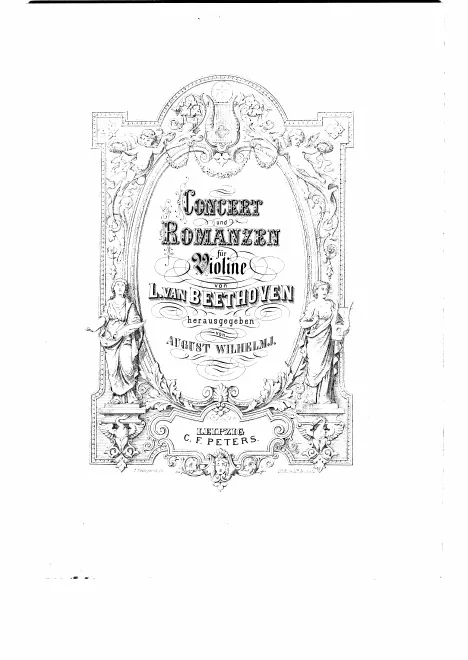 First page of Concert und Romanzen für Violine